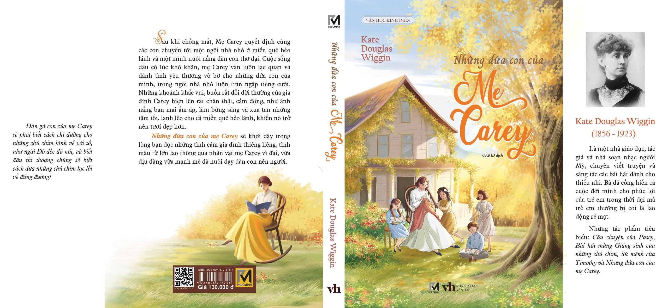 Sách - Những đứa con của mẹ Carey (Tác giả Kate Douglas Wiggin - Dịch giả Orkid) Tác phẩm văn học kinh điển