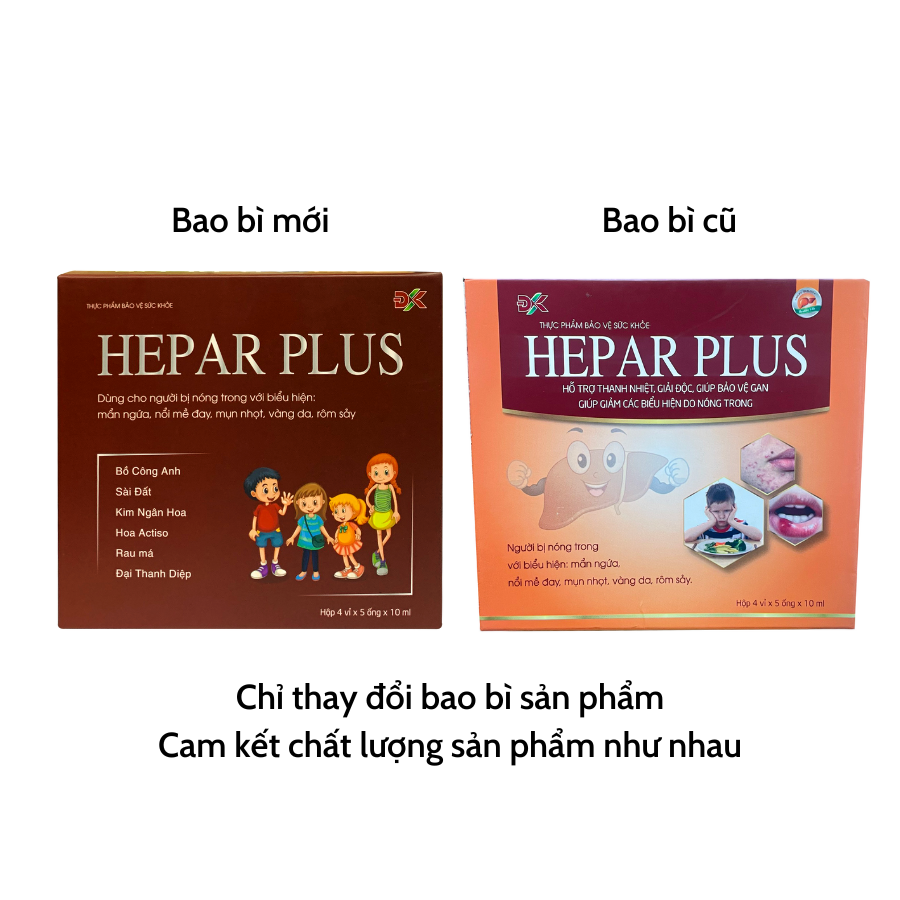 Ống Uống Giải Độc Gan Tăng Cường Chức Năng Gan Hepar Plus