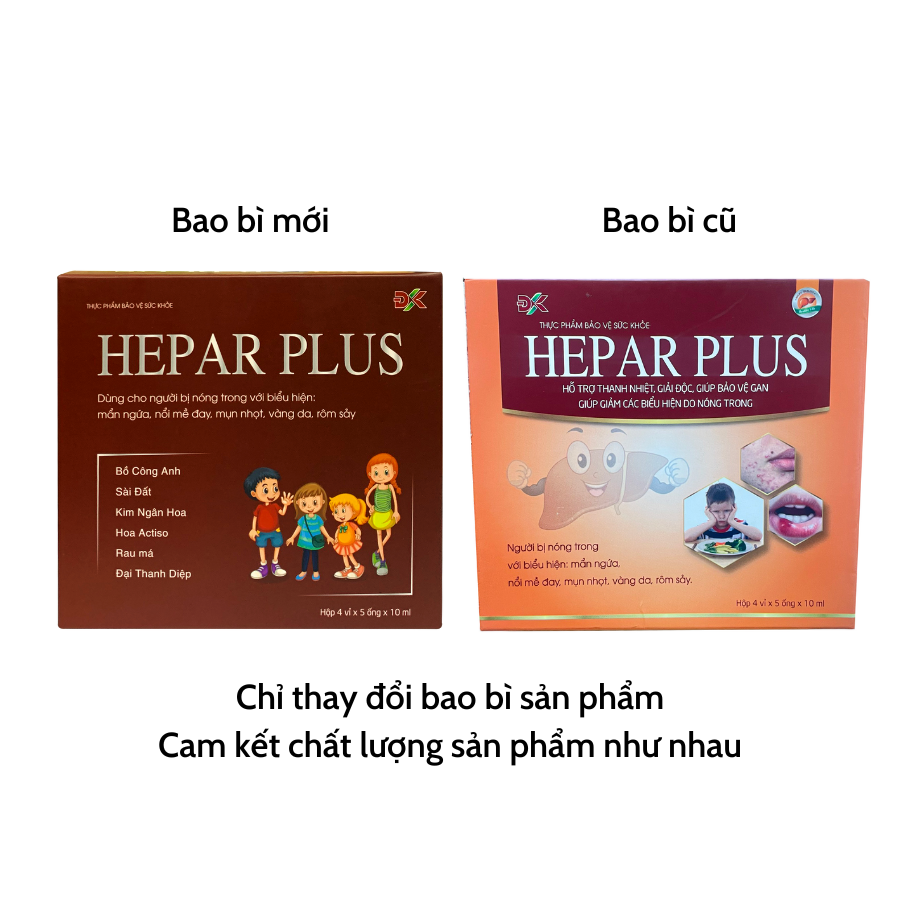 Ống Uống Giải Độc Gan Tăng Cường Chức Năng Gan Hepar Plus ( Hộp - 20 ống )