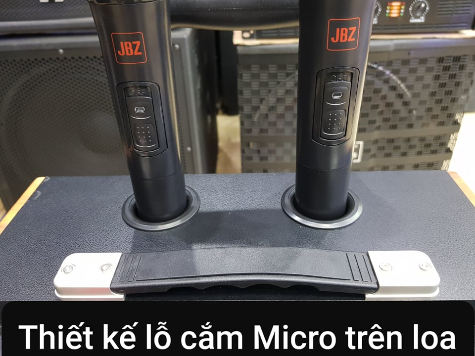 Loa kéo Karaoke Bluetooth JBZ J2: Bass 30, Có 2 Micro không dây đi kèm