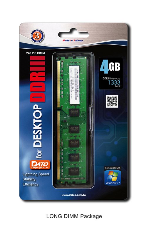 Ram Dato 4GB DDR3 Bus 1600- Hàng chính hãng