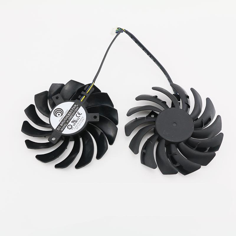 Bộ 2 Quạt Tản Nhiệt Mới 85mm Pld09210S12Hh 4pin Cho Gtx 1660 Gtx1660Ti Gtx 1650 4g