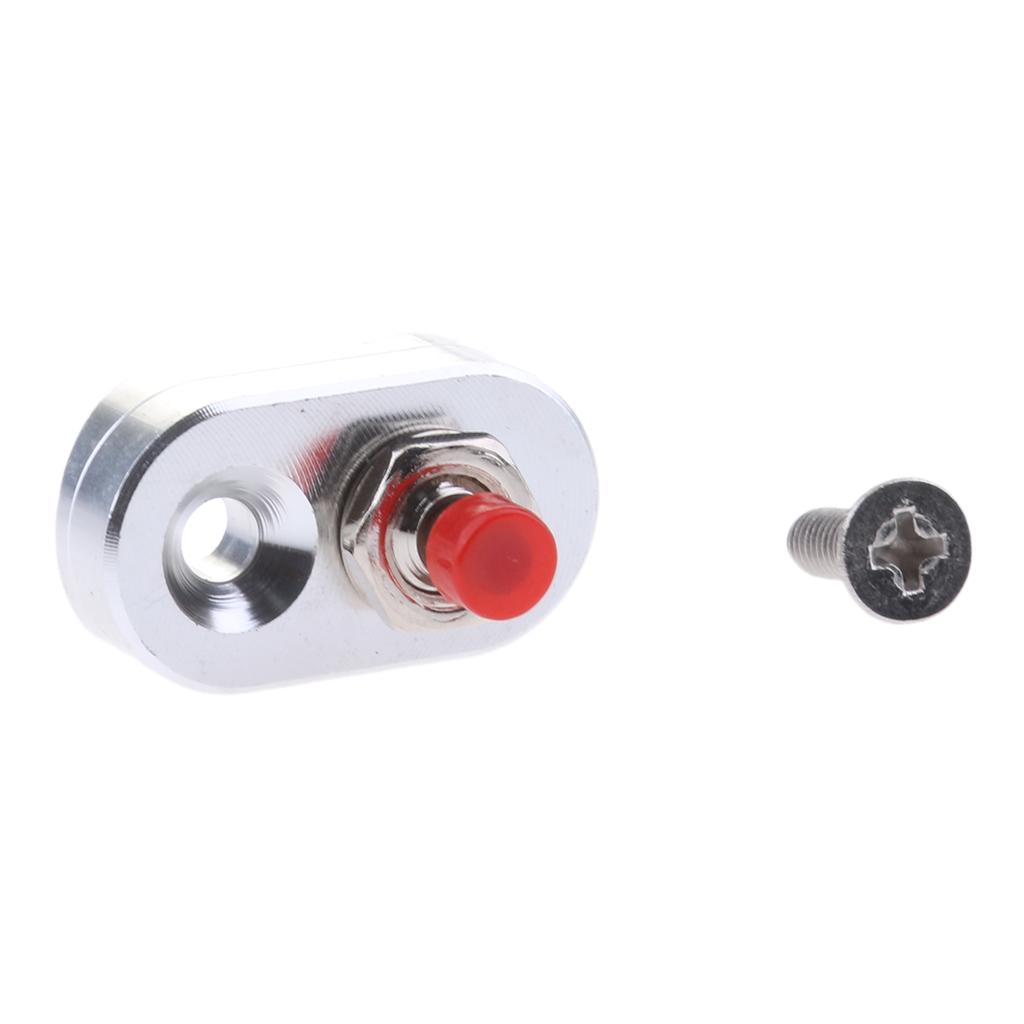 Mini CNC Motorcycle Handlebar Aluminum Stop Start Kill Switch Button Silver