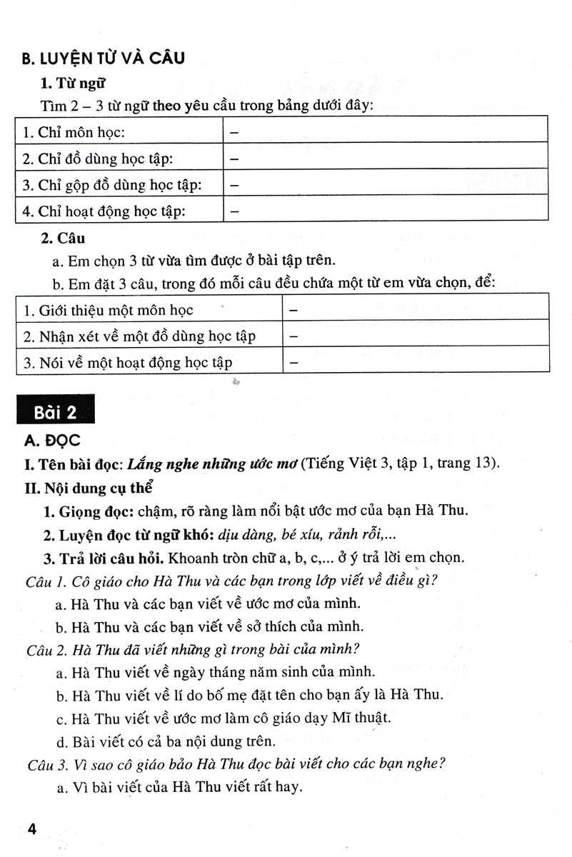 Bồi Dưỡng Tiếng Việt Lớp 3 (Bám Sát SGK Chân Trời Sáng Tạo)_HA