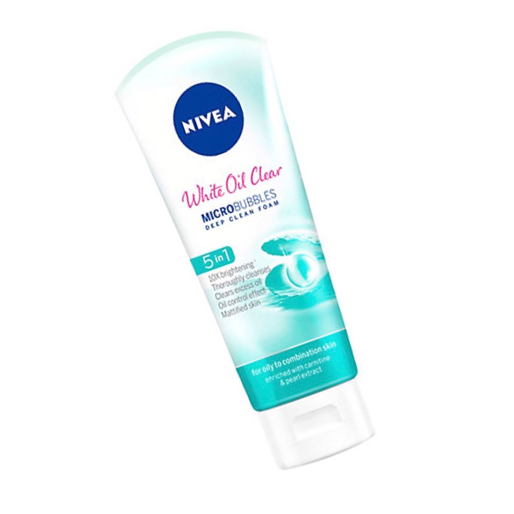 Bộ 2 Sữa Rửa Mặt NIVEA White Oil Clear trắng da sạch nhờn
