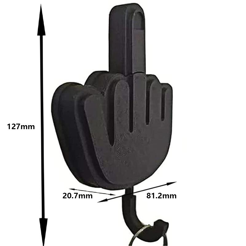 Ngón Tay Giữa Móc Treo Chìa Khóa/Ngộ Nghĩnh Ý Tưởng Quà Tặng Tự Dính Tường Nhà Cửa Chìa Khóa Giả Giả Máy Tính Để Bàn/Móc Lưu Trữ Mới