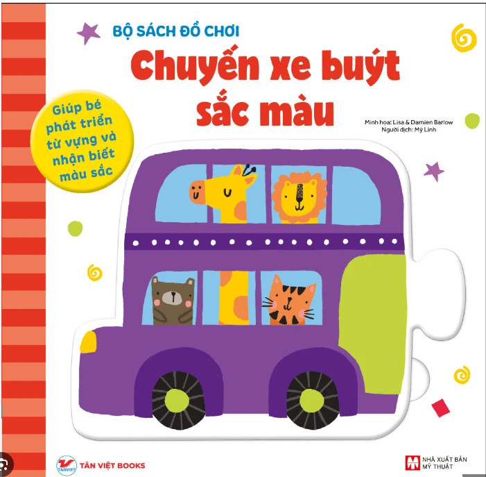 Chuyến Xe Buýt Sắc Màu - Bộ sách đồ chơi -Giúp Bé Phát Triển Từ Vựng Và Nhận Biết Màu Sắc