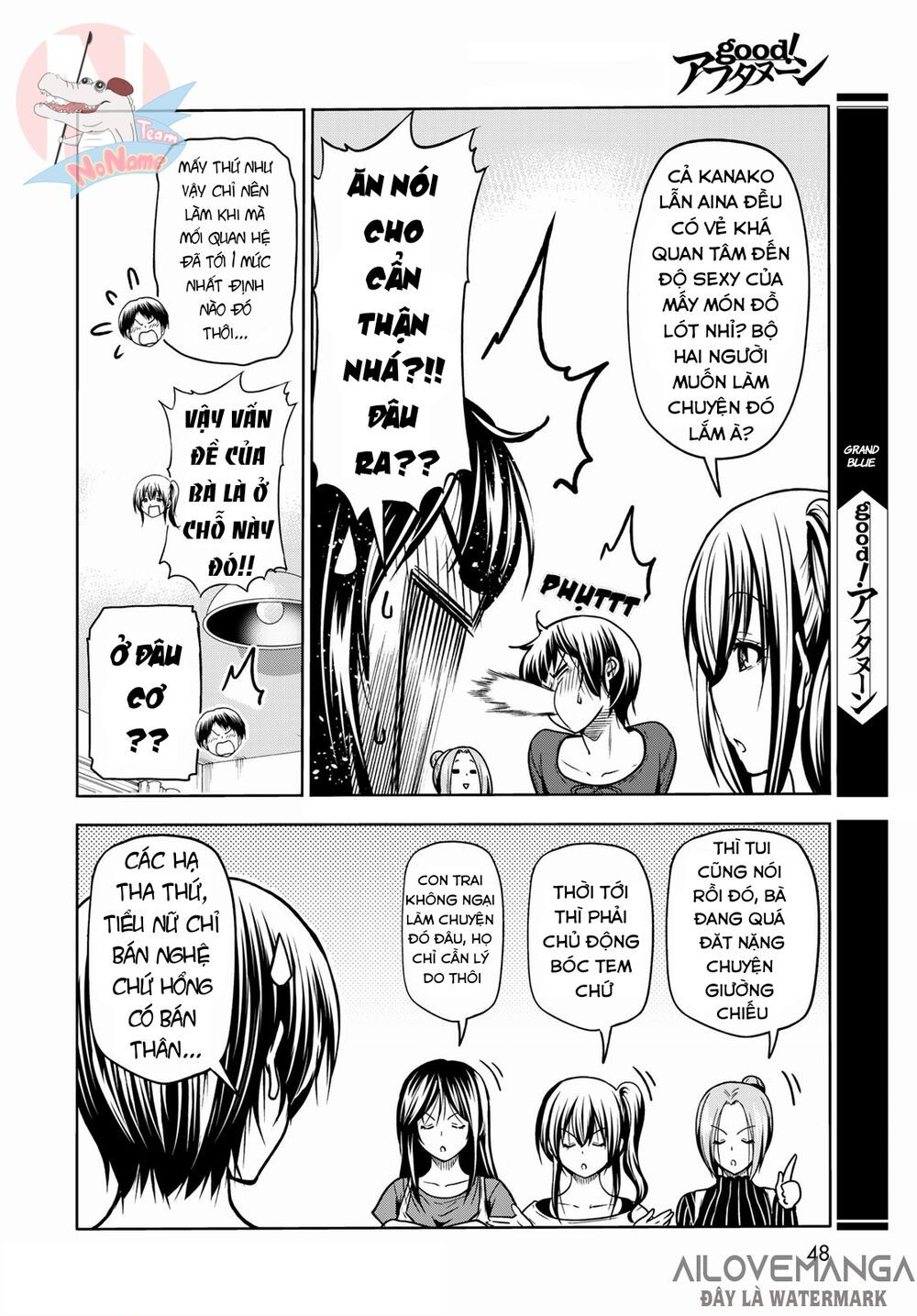 cô gái thích lặn - grand blue chapter 72.2 12