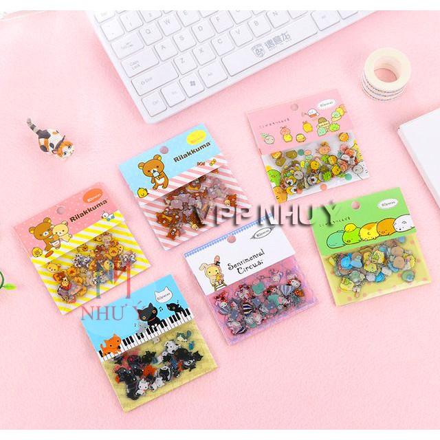 Gói 80 sticker động vật nhí cực đáng yêu chống thấm chống nước