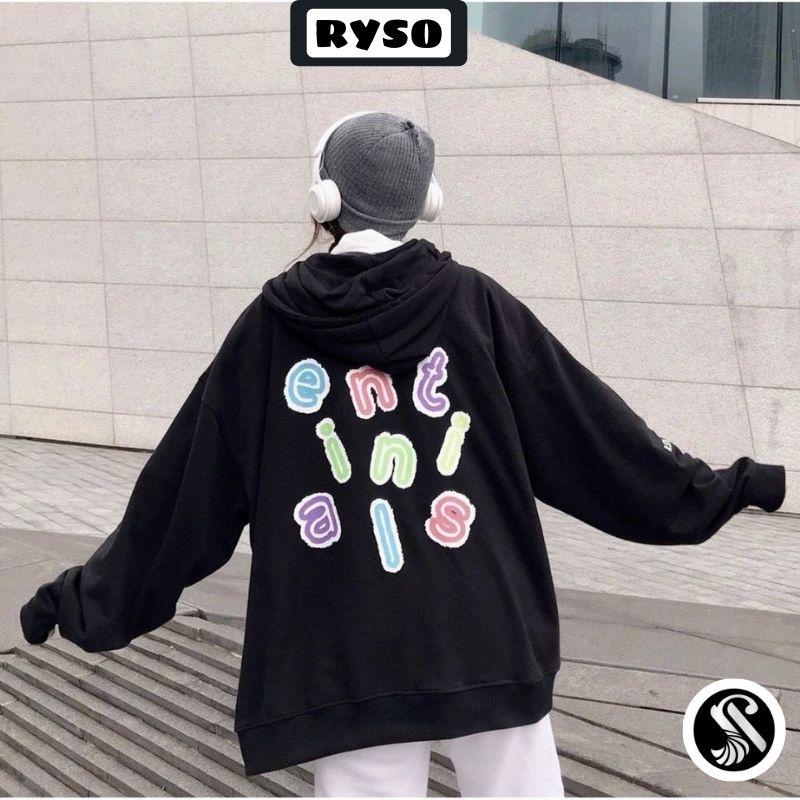 Áo Hoodie Dây Kéo SENTI Ulzzang Khoác Nỉ Form Rộng Unisex Cardigan Trần Bông 2 Lớp Trẻ Trung