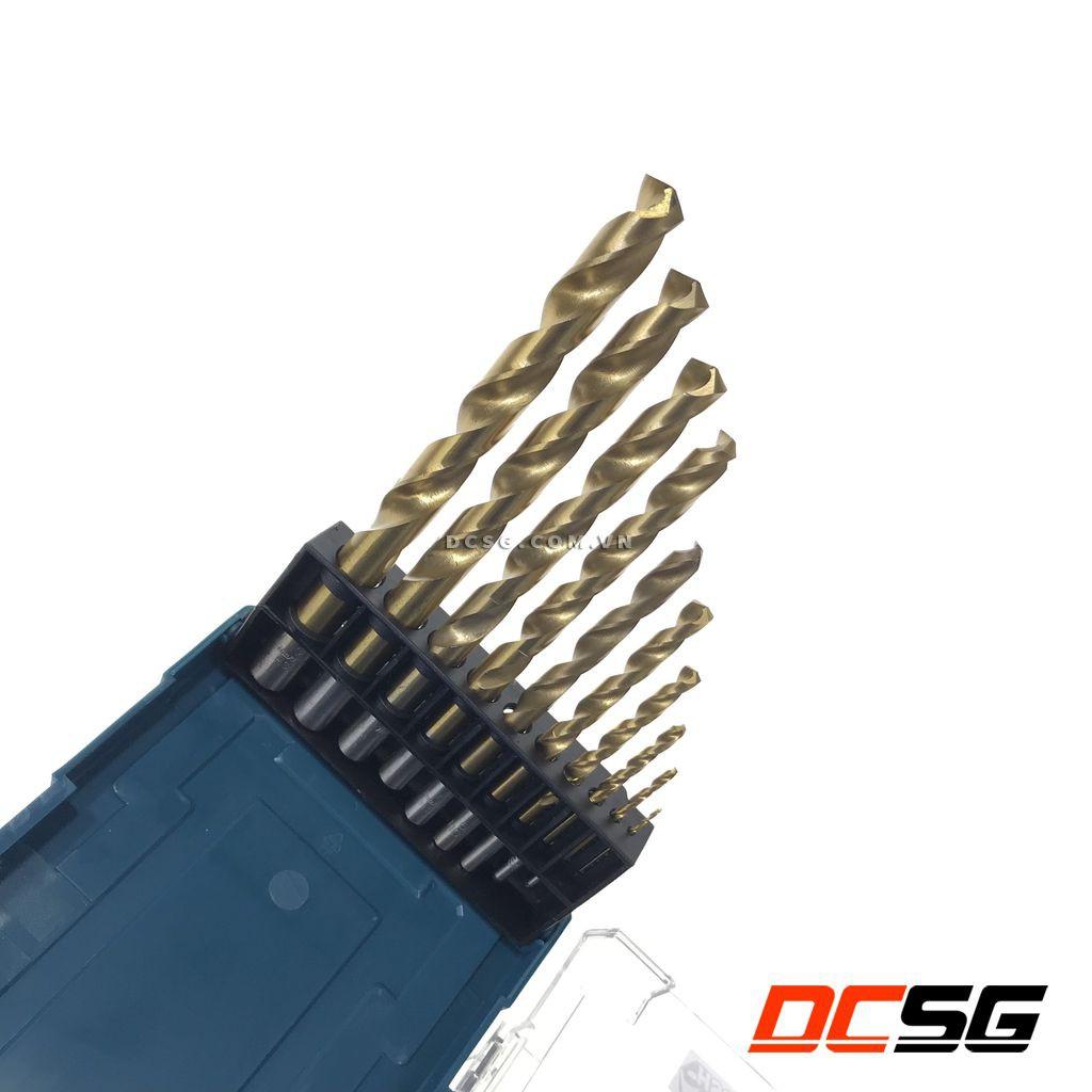 Bộ 10 mũi khoan kim loại HSS-TiN Makita D-72849