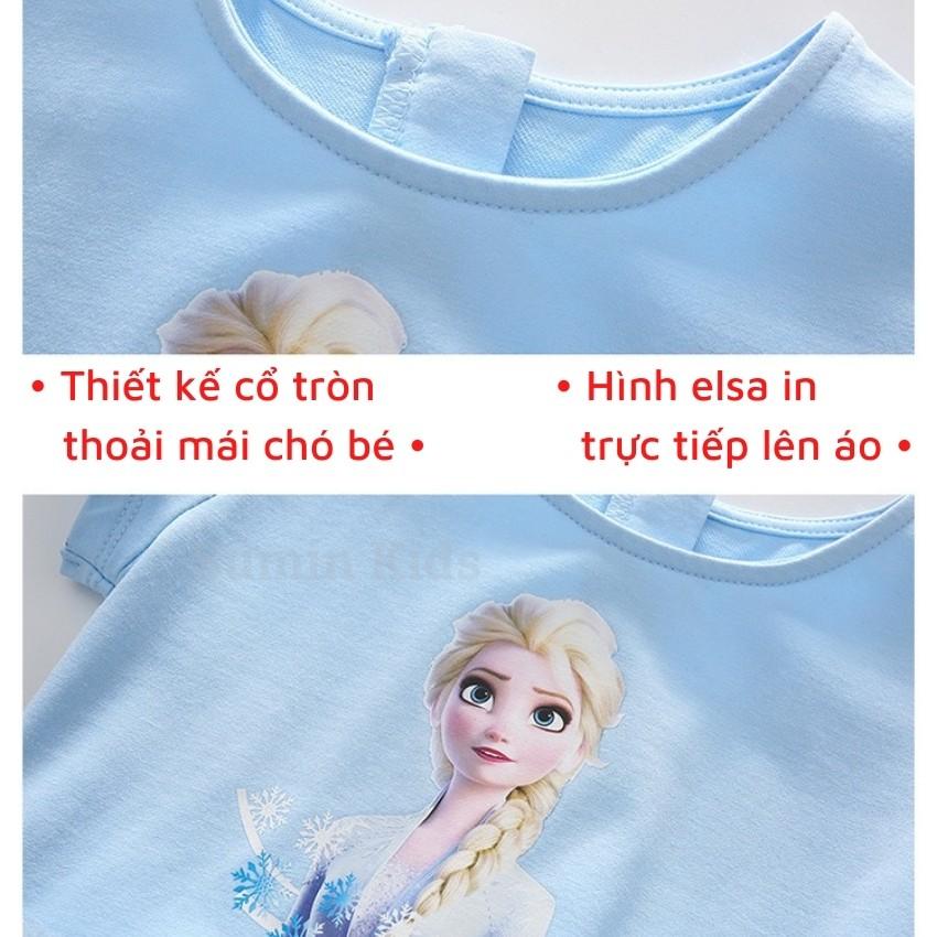 Đầm công chúa elsa mẫu váy công chúa elsa cho bé gái trang trí kim sa sành điệu cho bé gái 11-25kg