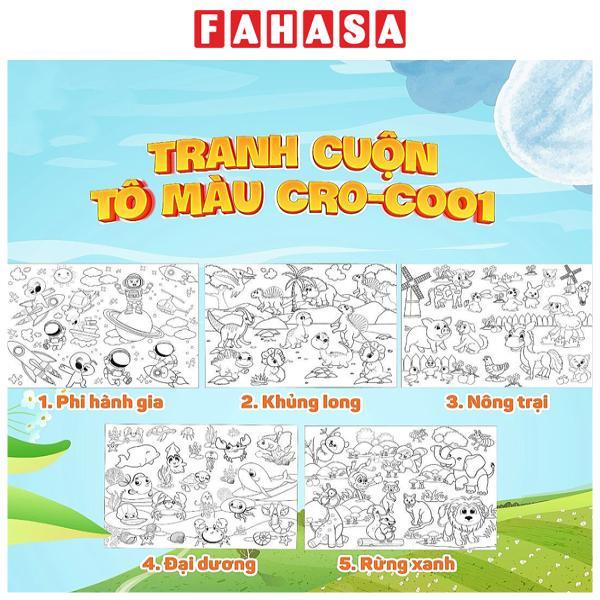 Tranh Cuộn Tô Màu DIY 2in1 - Thiên Long CRO-C001 (5 Tờ/Cuộn)