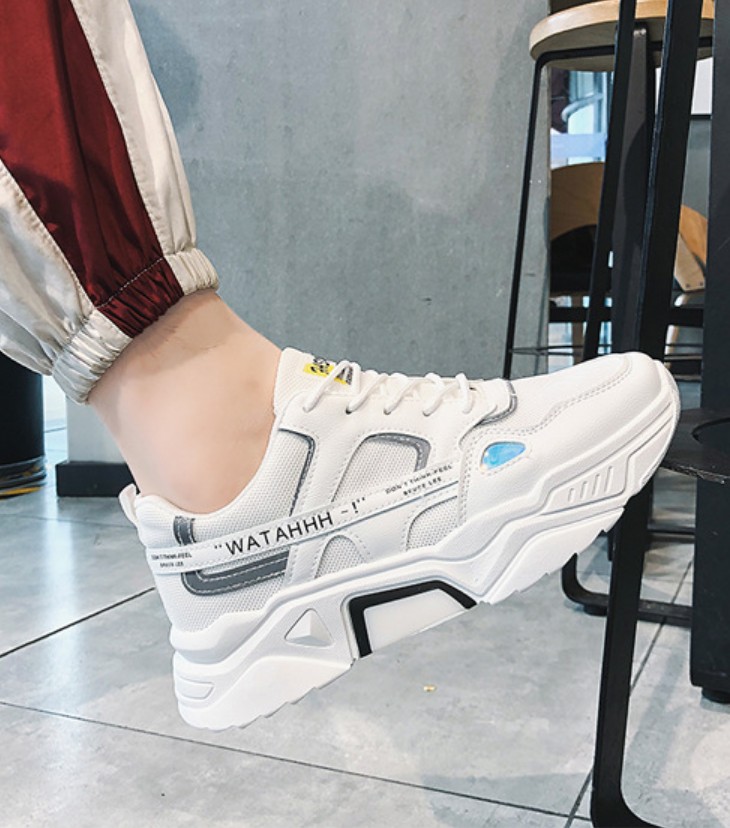 Giày nam, giày sneaker thể thao phản quang tăng chiều cao hot trend QA346