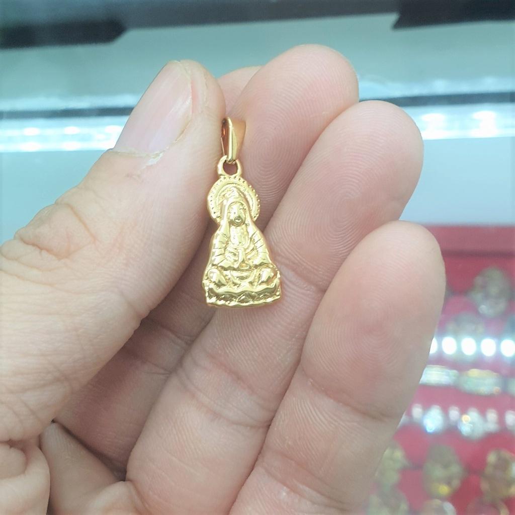 Mặt Tượng Quan Âm Nhỏ 2,1CM Cao Cấp - Dùng lâu dài không đen không kiêng mồ hôi muối