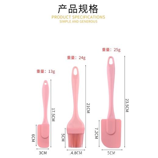 SET 3 SẢN PHẨM SILICON CAO CẤP DỤNG CỤ NẤU ĂN/ LÀM BÁNH CHO NHÀ BẾP