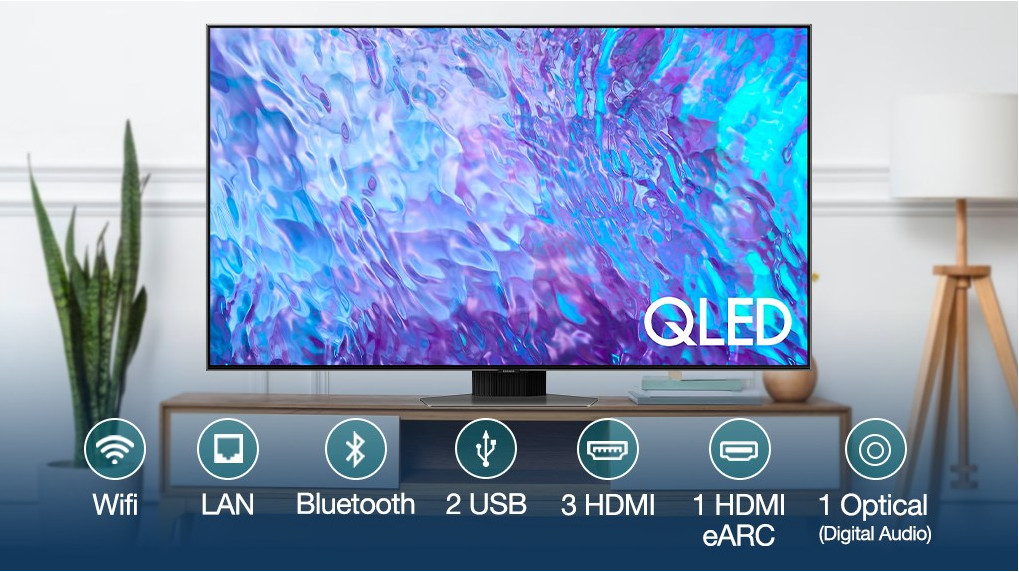 Smart Tivi QLED 4K 75 inch Samsung QA75Q80C - Hàng Chính Hãng - Chỉ Giao Hà Nội
