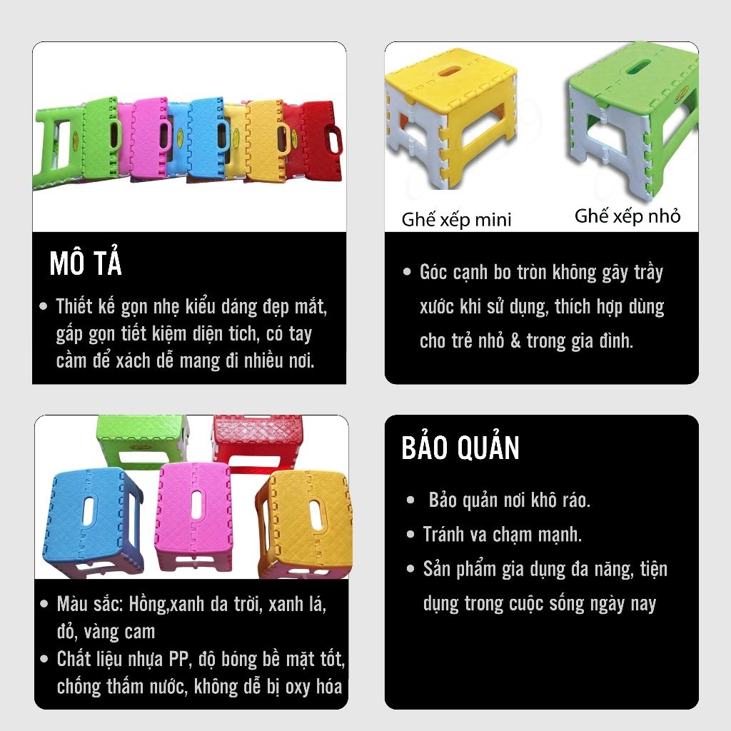 Ghế Nhựa Xếp Gọn Chấn Thuận Thành