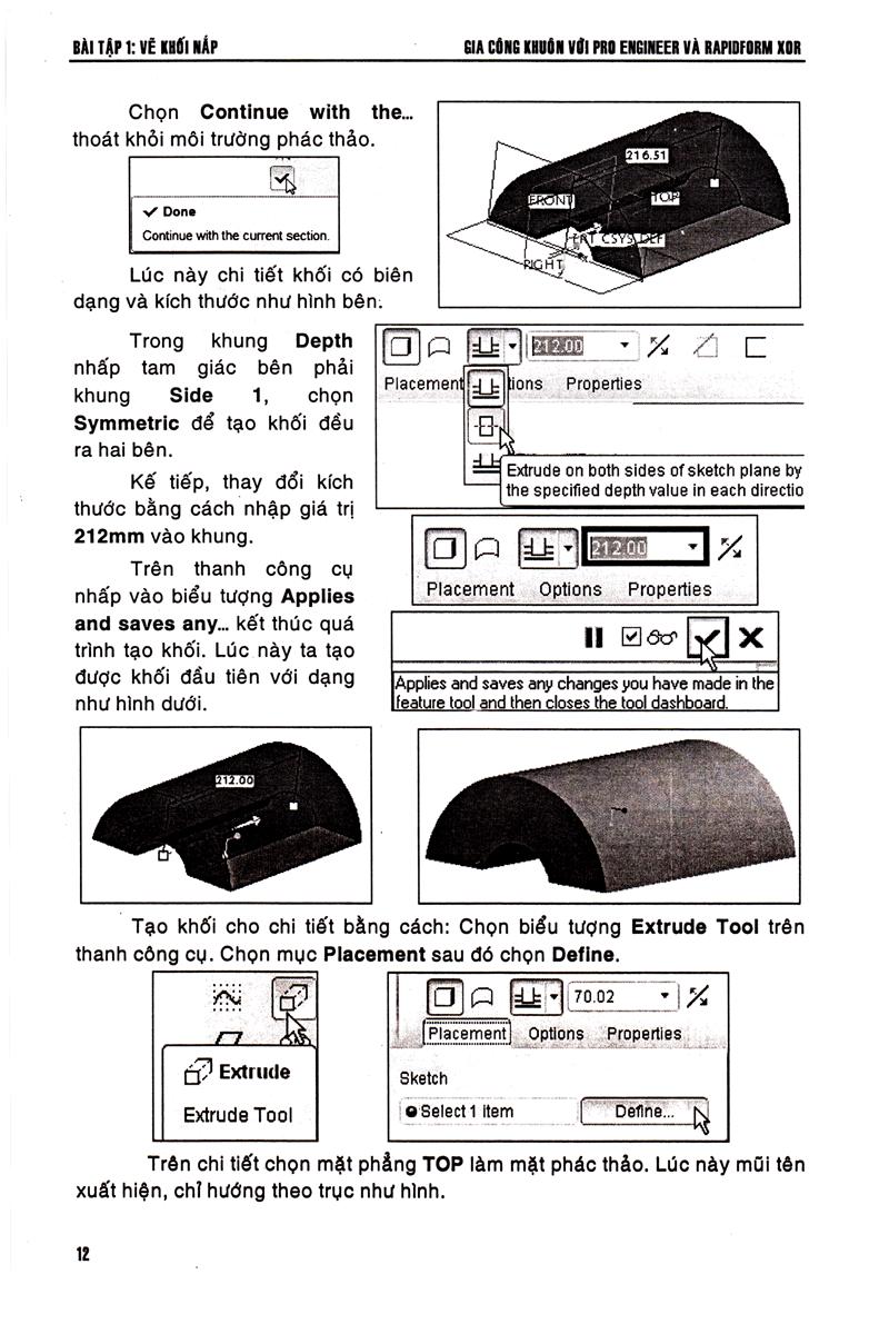 Sách Gia Công Khuôn Với Pro Engineer & Rapidform Xor