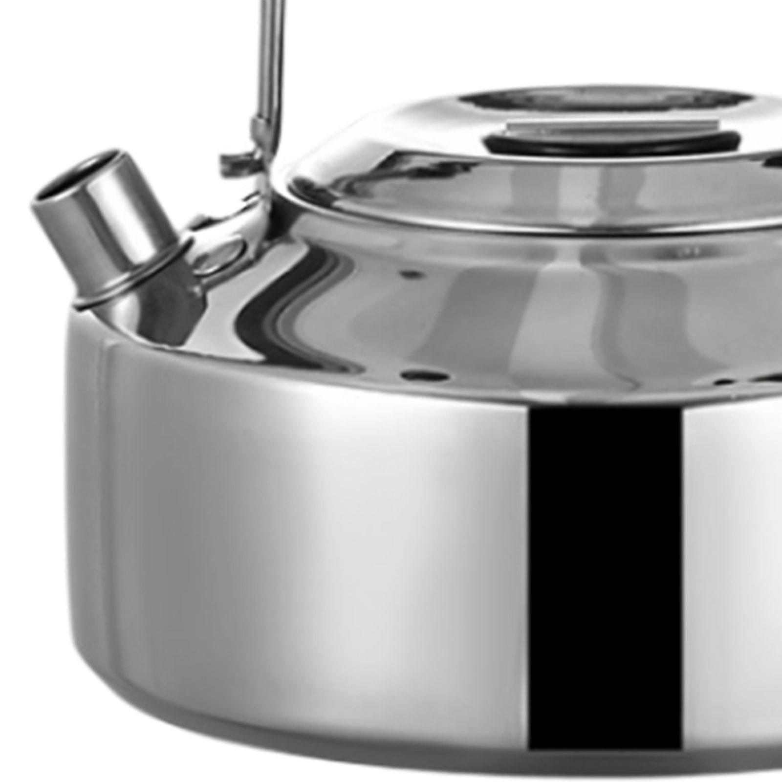 1L Camping Kettle Water Boiler Coffee Pot Easy to Clean Stainless Steel Tea Kettle Tea Pot for Cooking Mountaineering Picnic Hiking Barbecue