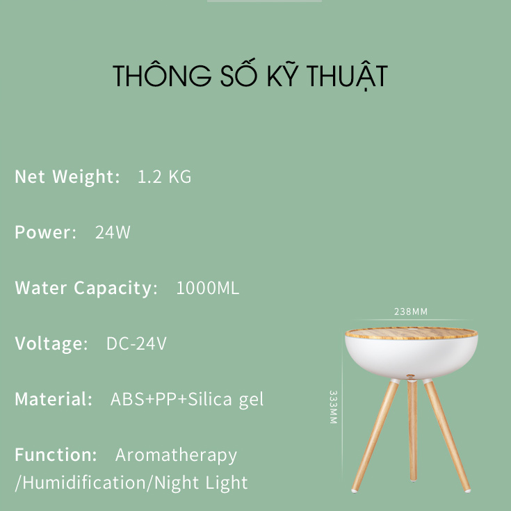 Máy Xông Tinh Dầu Kobi KB-23K Dùng Với Tinh Dầu Thiên Nhiên Giúp Khuếch Tán Tinh Dầu, Khử Mùi, Xông Phòng Hiệu Quả Tặng Kèm Tinh Dầu Cam Ngọt Kobi 10ML