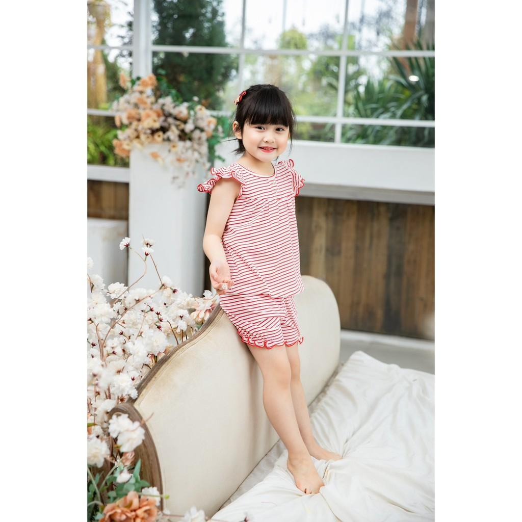 Bộ thun cotton 4 chiều mặc nhà cực xinh cho Bé gái