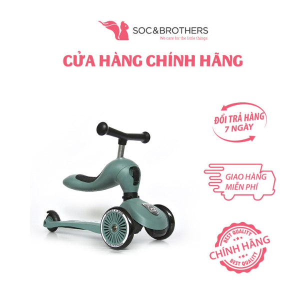 Xe scooter trẻ em Scoot and Ride Highwaykick 1 màu Forest