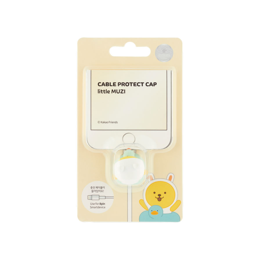 Bộ Bảo Vệ Cáp Sạc Kèm Dây cáp USB Type-C Little Muzi Kakao Friends Hàng Chính Hãng