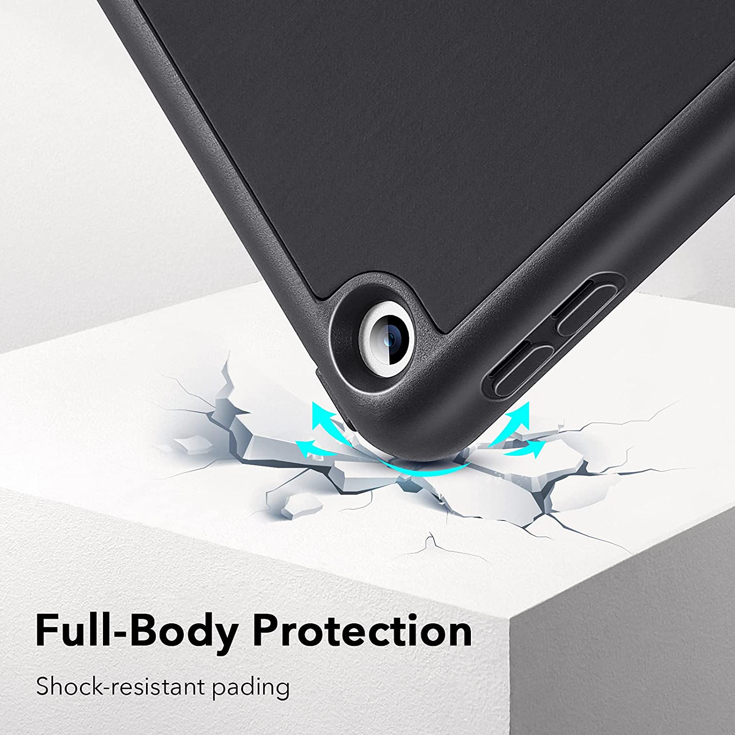 Bao da dành cho iPad Gen 9 10.2 inch 2021 ESR Rebound Pencil Slim Smart Case - Hàng Nhập Khẩu