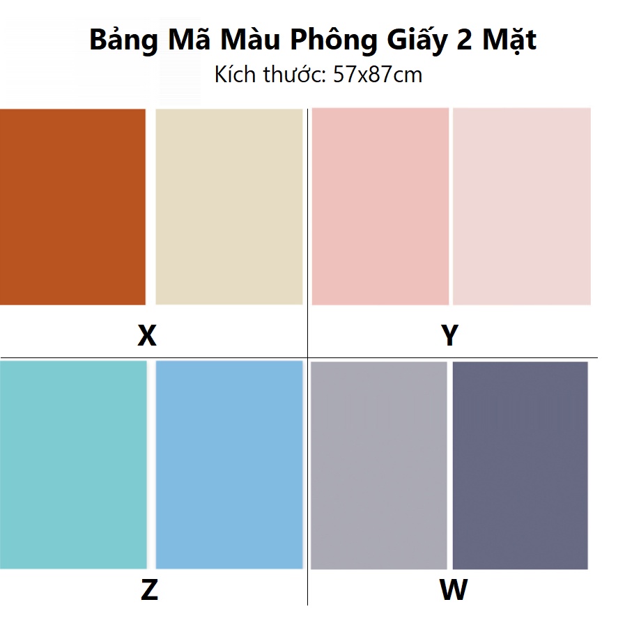 Phông Giấy Chụp Ảnh 2 Mặt Kích Thước 57x87cm Dày Dặn Không Thấm Nước, Phông Nền Chụp Ảnh Siêu Đẹp