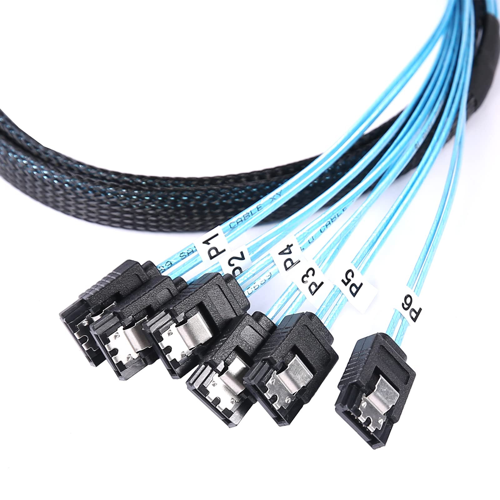 4/6 PCS/Đặt SATA thành cáp SATA 6 Cổng/Set Date Cáp SATA 7 PIN TO SATA 7 PIN SAS Cáp 6Gbps HDD Cáp cho máy chủ