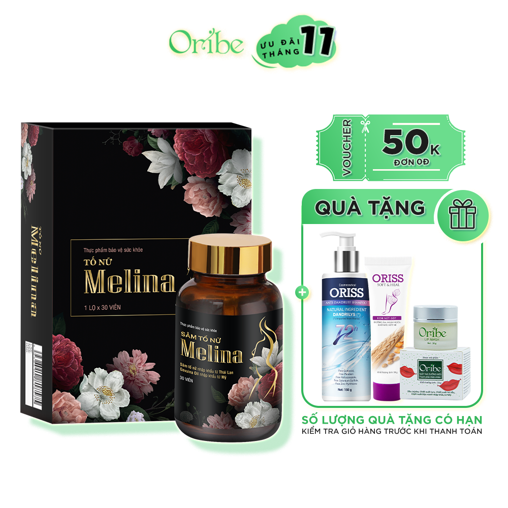 Viên Uống Tăng Cường Nội Tiết Tố Nữ Melina Hộp 60 Viên