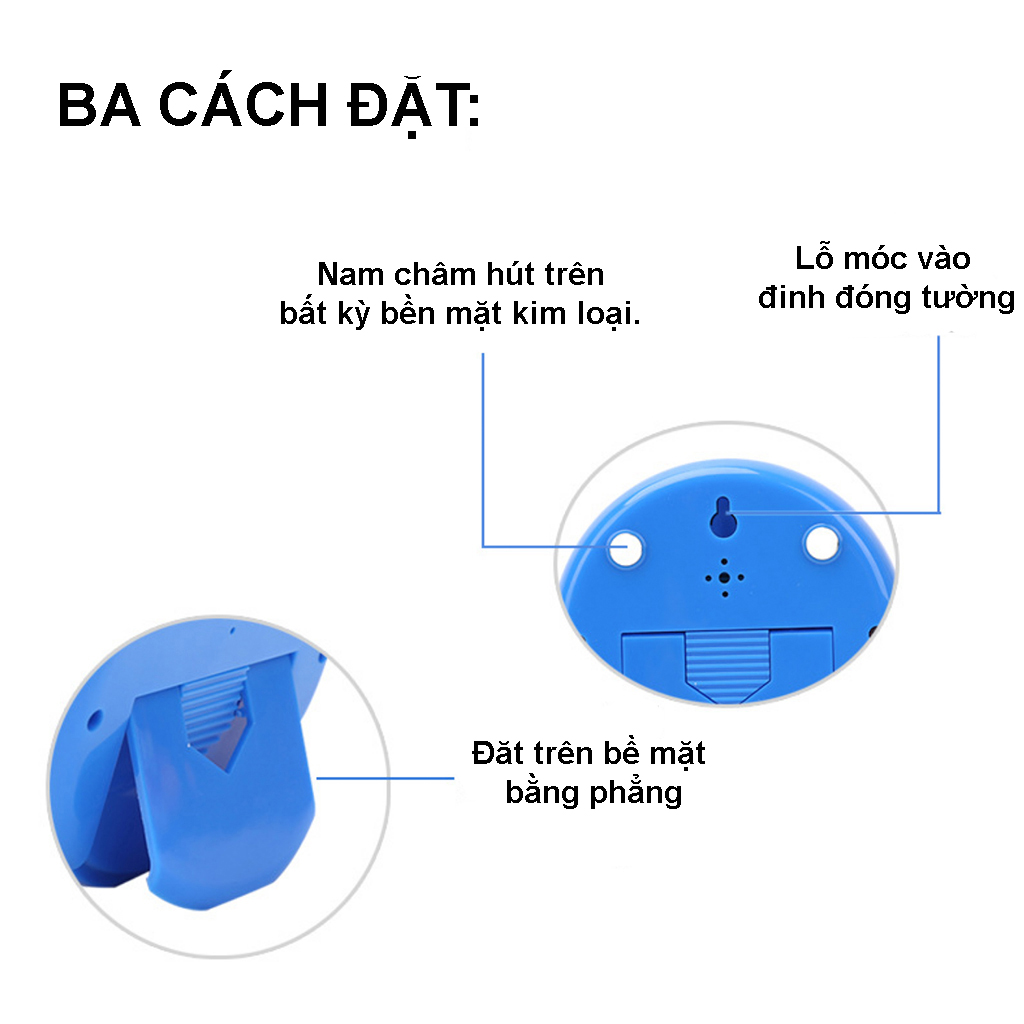 Đồng hồ báo thức có nhiệt kế và độ ẩm cho gia đình, trang trí bàn làm việc