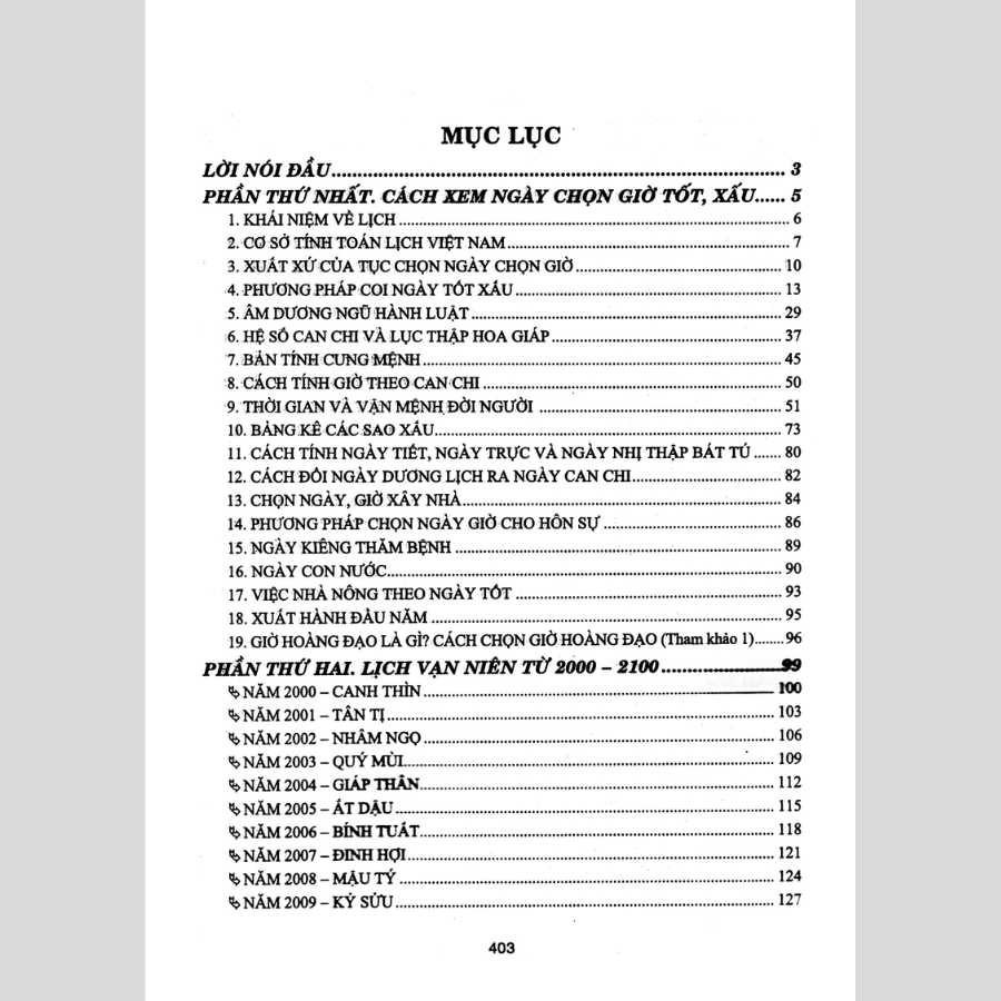 Lịch Vạn Niên Từ Năm 2000 - 2100