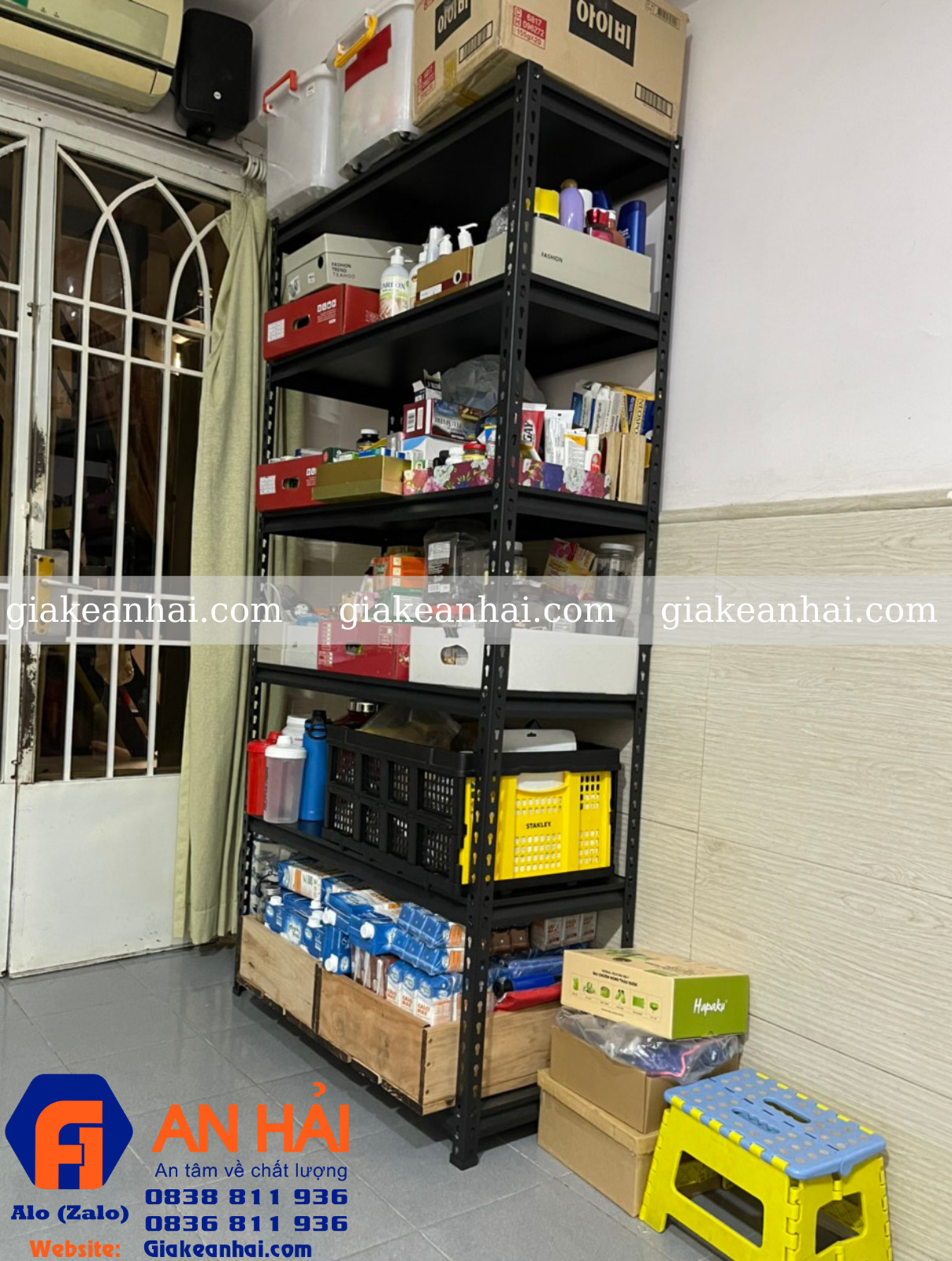 KỆ V LỖ CÀI đa năng không dùng ốc vít