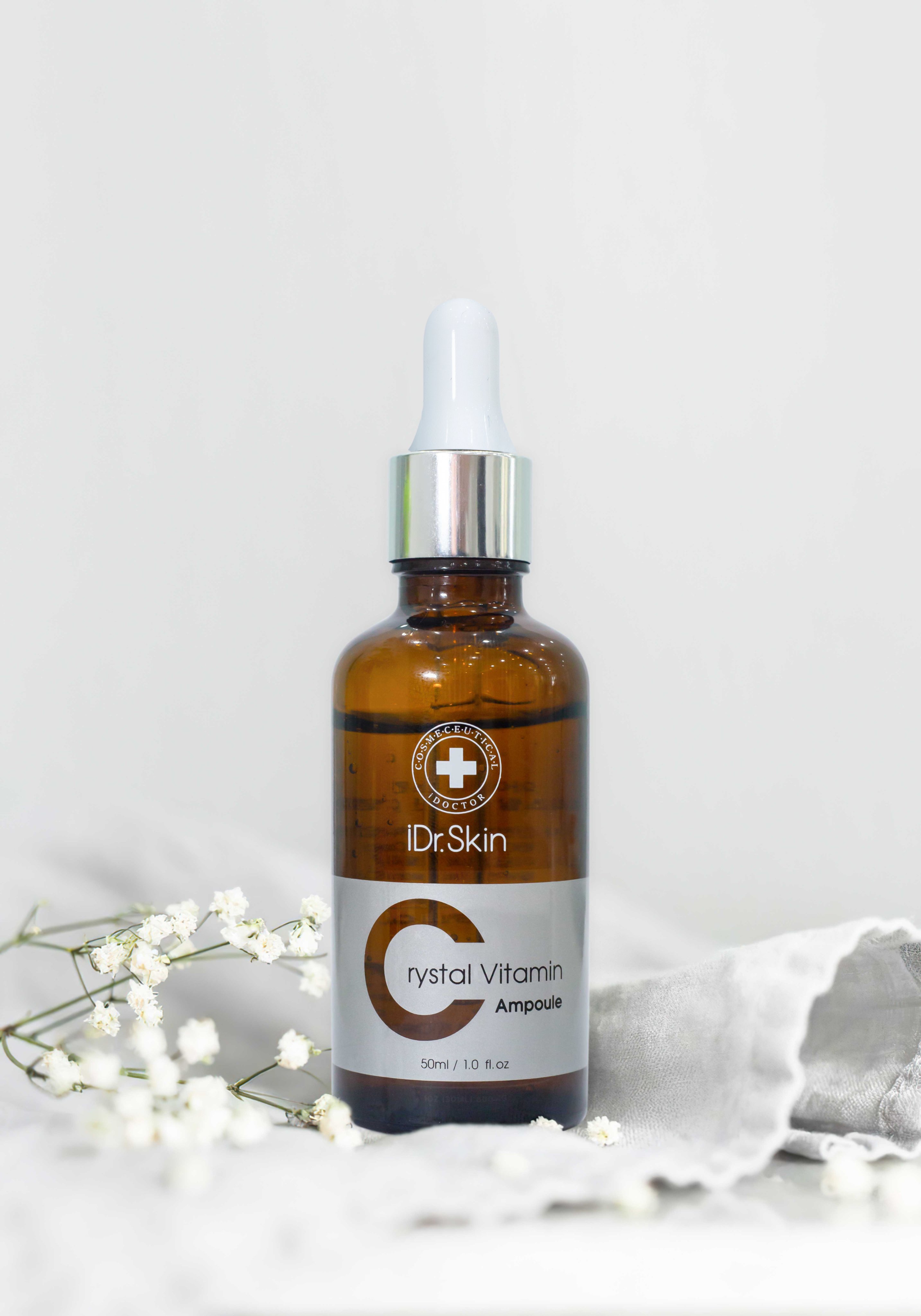 Tinh Chất Serum C Dưỡng Trắng Da Thương Hiệu iDr.Skin - CRYSTAL VITAMIN C AMPOULE SERUM. Tinh Chất Serum C Trắng Sáng - Nâng Tone Da Giúp Da Trắng Sáng Tự Nhiên. Xuất Xứ Hàn Quốc (50ml) Hàng Chính Hãng (50ml)