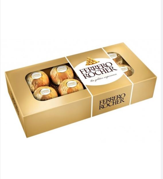 Socola Ferrero Rocher Hộp 8 viên - Hộp giấy 100g