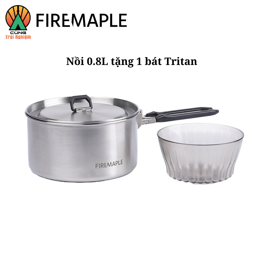 [CHÍNH HÃNG] Nồi Antarcti Pot Thép Không Gỉ Fire Maple Chuyên Dụng Dã Ngoại, Du Lịch, Nấu Ăn Ngoài Trời FMI-POT02