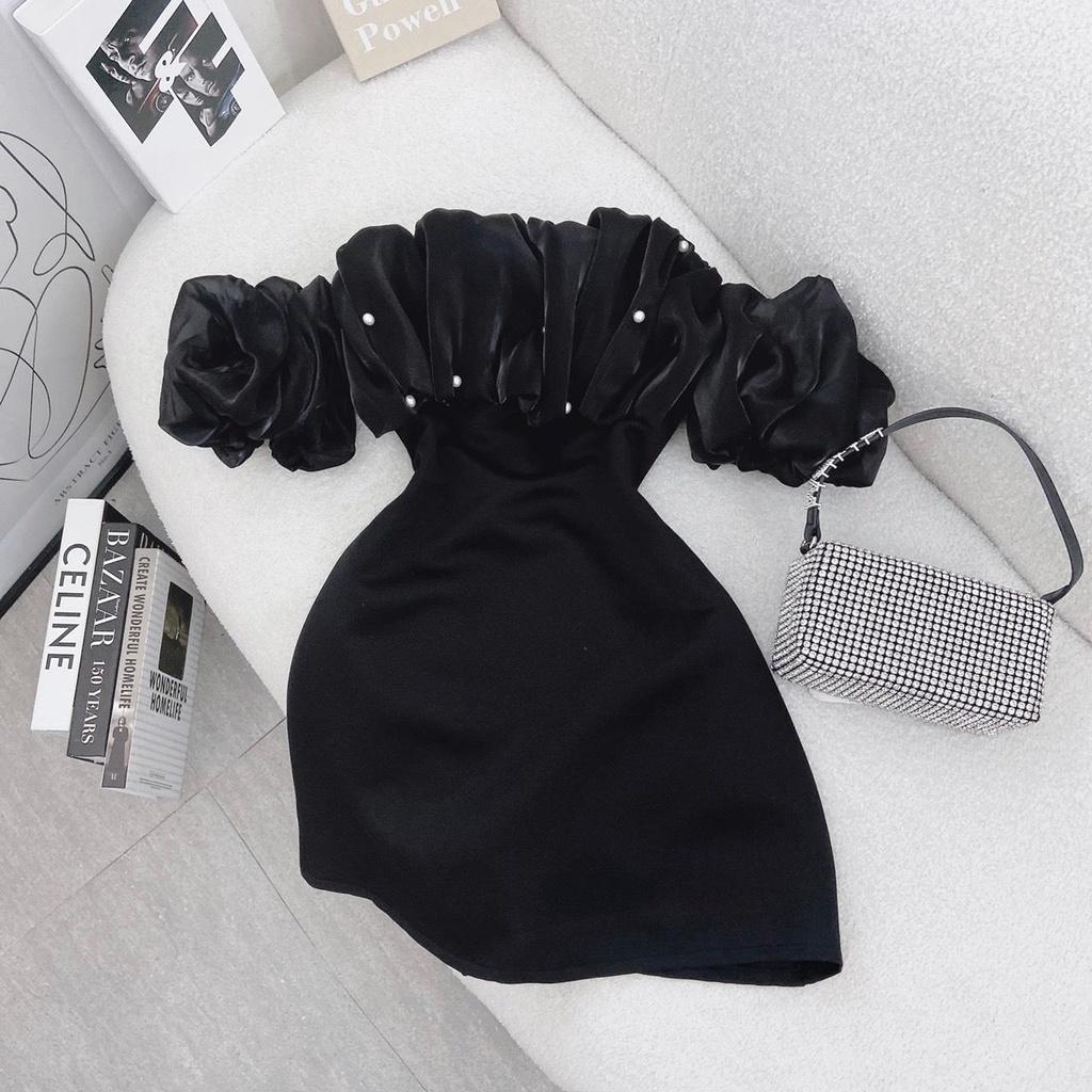 Đầm Trễ Vai Bèo Đính Ngọc - YUME Y0615