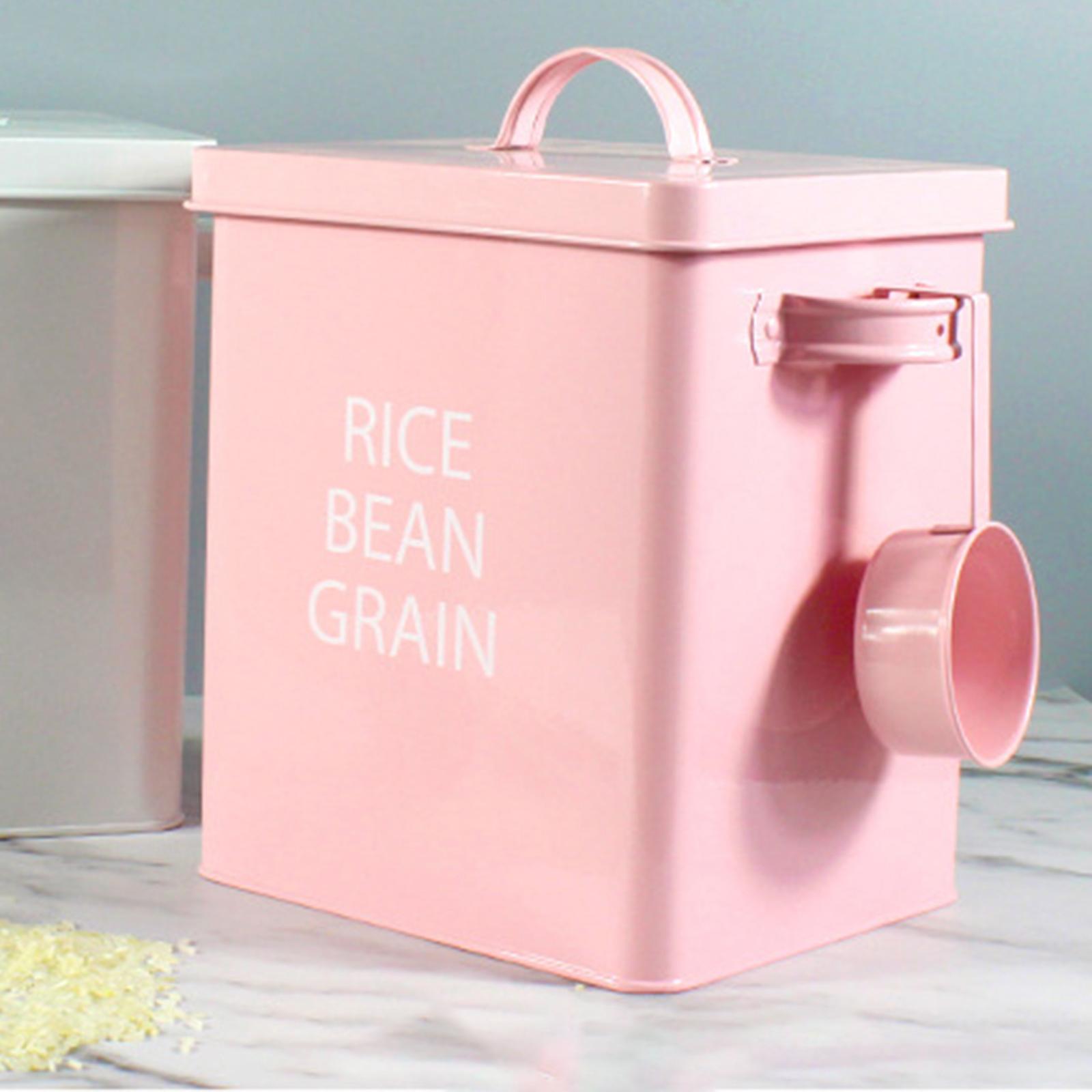 Food Storage Bucket Multifunction Laundry Powder Container for Cat Food Dog Food Canister