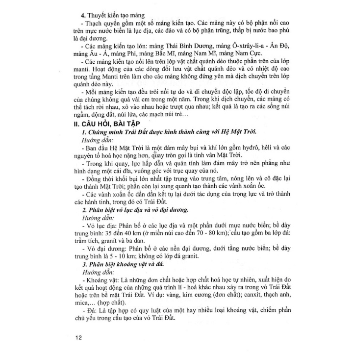 Câu Hỏi Và Bài Tập Bồi Dưỡng Học Sinh Giỏi Địa Lí Lớp 10 - Dùng Chung Cho Các Bộ SGK Hiện Hành ( baochaubooks)