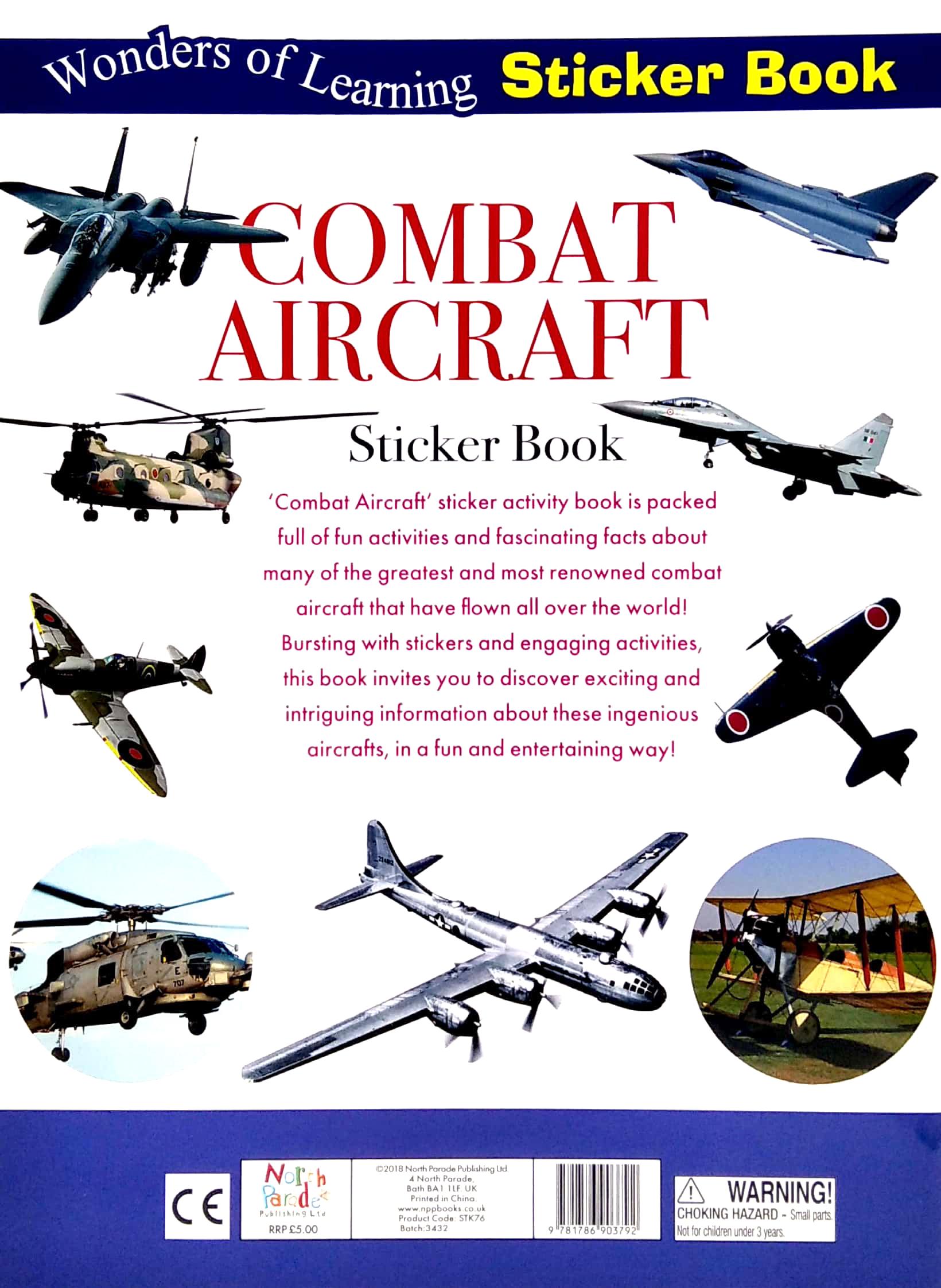 Wonders Of Learning - Sticker Book - Discover Combat Aircraft