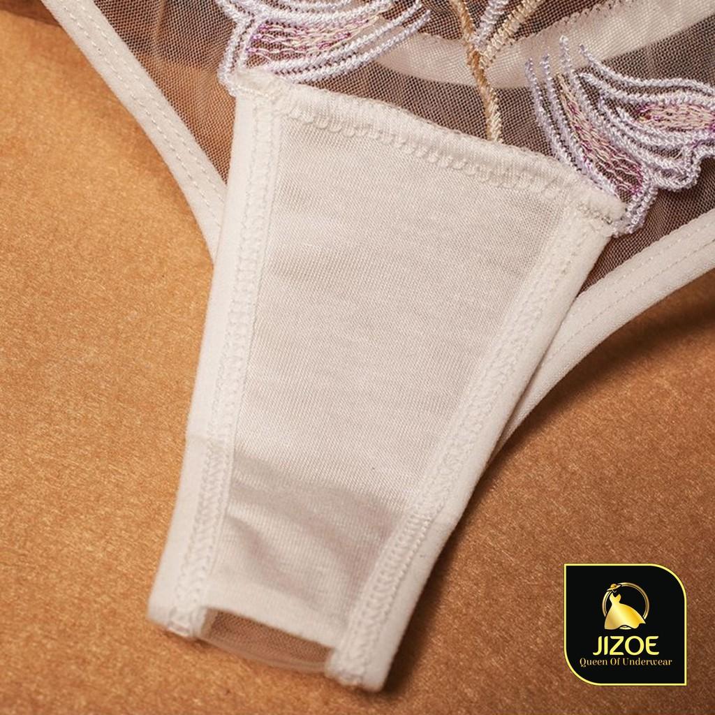 Quần lót lọt khe nữ dễ thương Ren đẹp xuyên thấu Sexy gợi cảm quyến rũ chất lượng Hàn Quốc cao cấp JIZOE QNK08