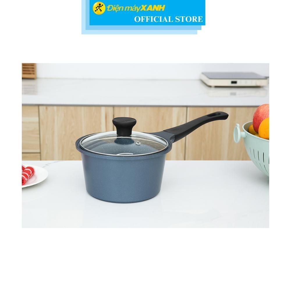 Bộ nồi quánh nhôm chống dính nắp kính Supor DuraRock H23102-T1 - Hàng Chính Hãng