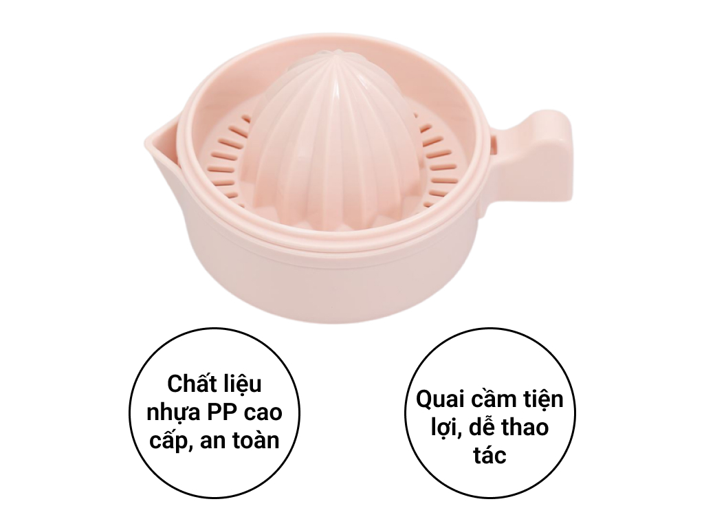 Bộ vắt cam chanh tiện dụng cỡ nhỏ Yoko - Giao màu ngẫu nhiên