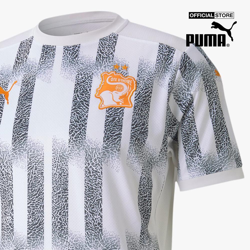 PUMA - Áo thun thể thao nam Teamsport Ivory Coast Away Replica 756709-04