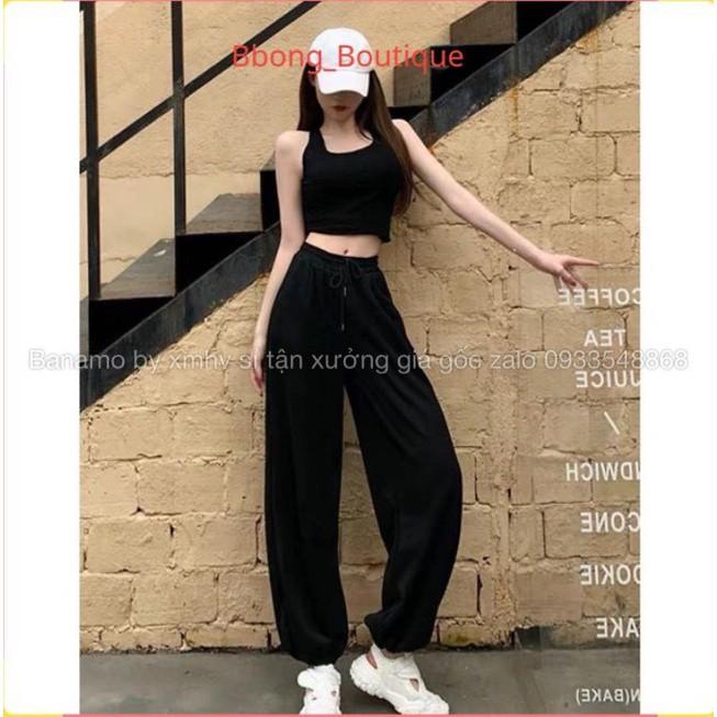 Quần jogger nỉ da cá ống suông bo gấu Unisex kiểu dáng thể thao siêu hot thời trang 297