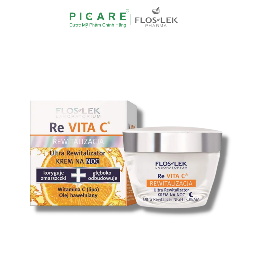 Kem Dưỡng Sáng Da Ban Đêm Floslek Re Vita C – Ultra Moisturizer Night Cream RE VITA C 50ml