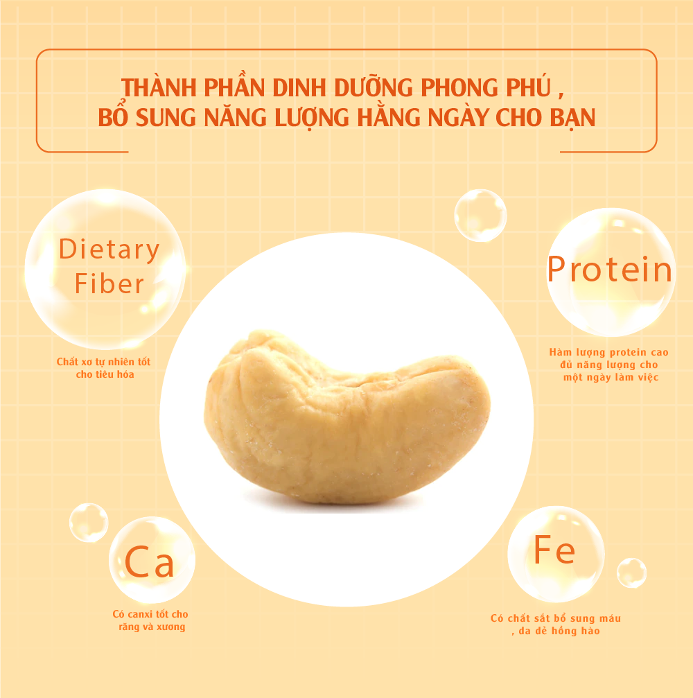 Hạt Điều Có Muôi 1kg Dan D Pak