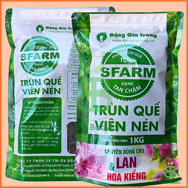 Phân trùn quế nén viên túi 1kg, hàng Đặng Gia Trang